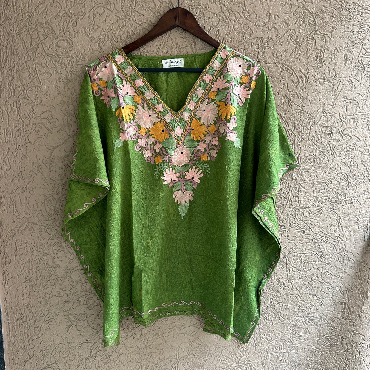 Green Kashmiri Kaftan Top