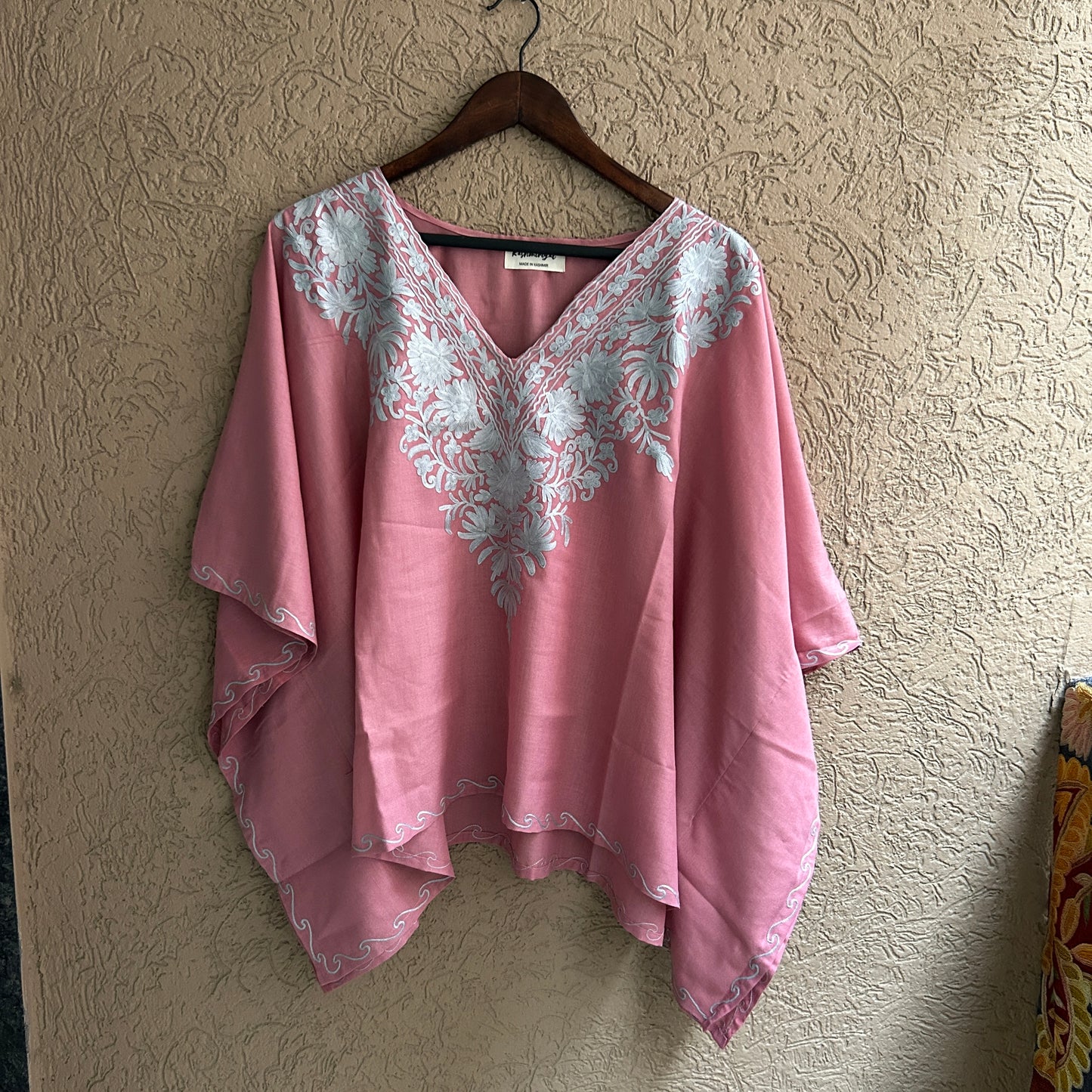 Cherry Blossom Cotton Kaftan Top