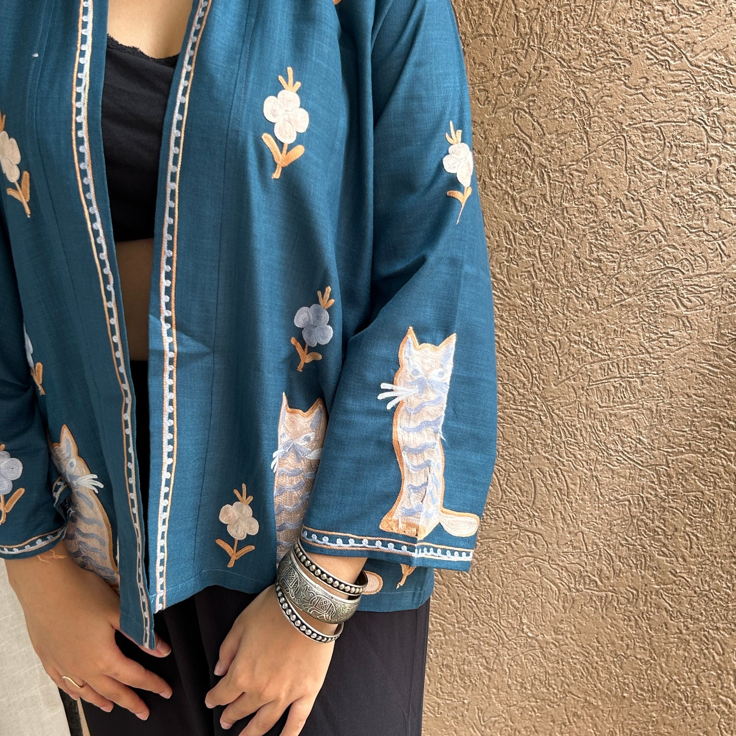 Kitten Love Kashmiri Cotton Shrug