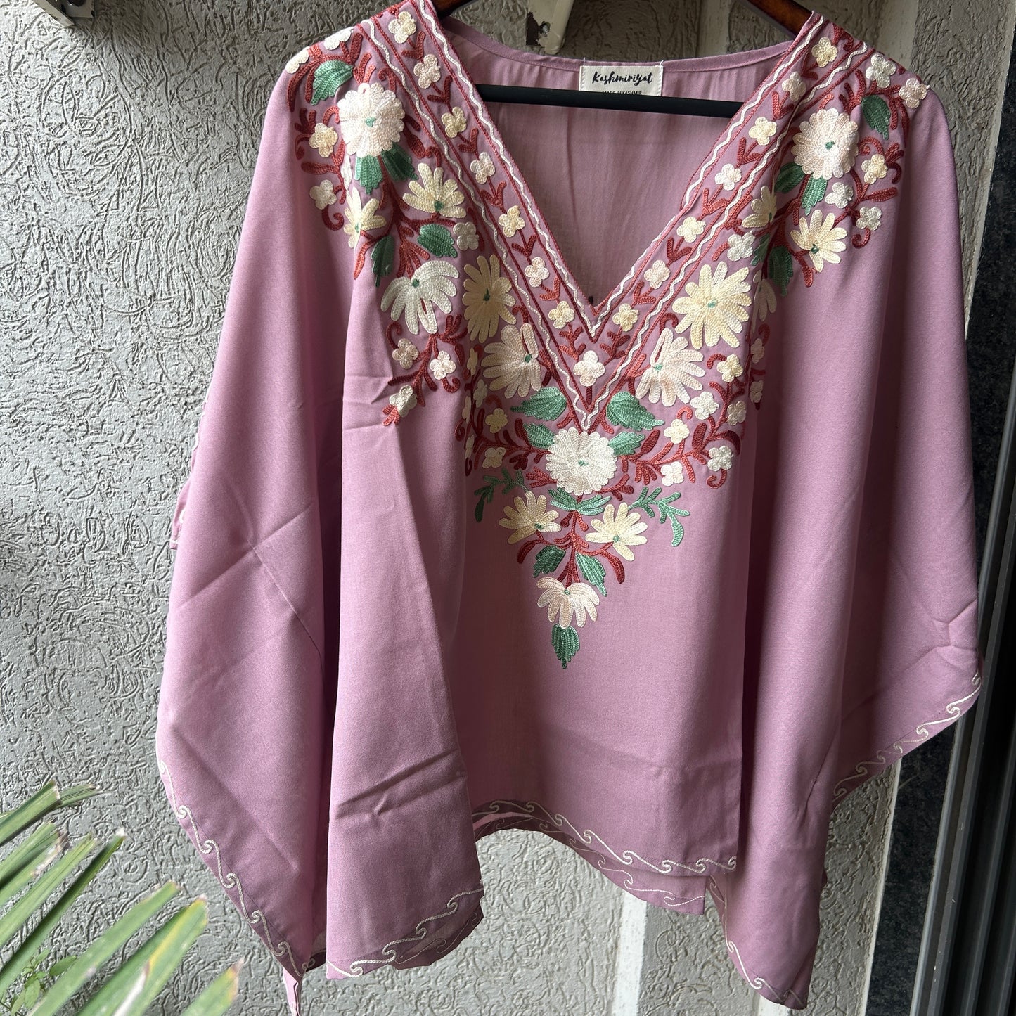 Lavender Cotton Kaftan Top
