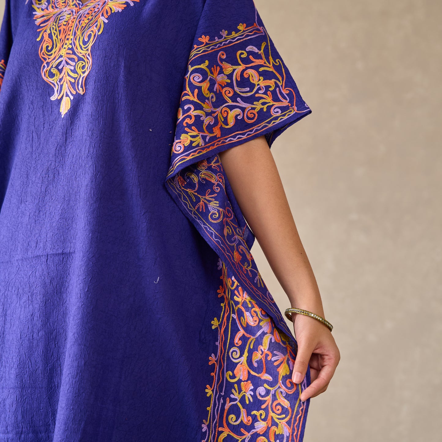Blue Mughal Kashmiri Kaftan