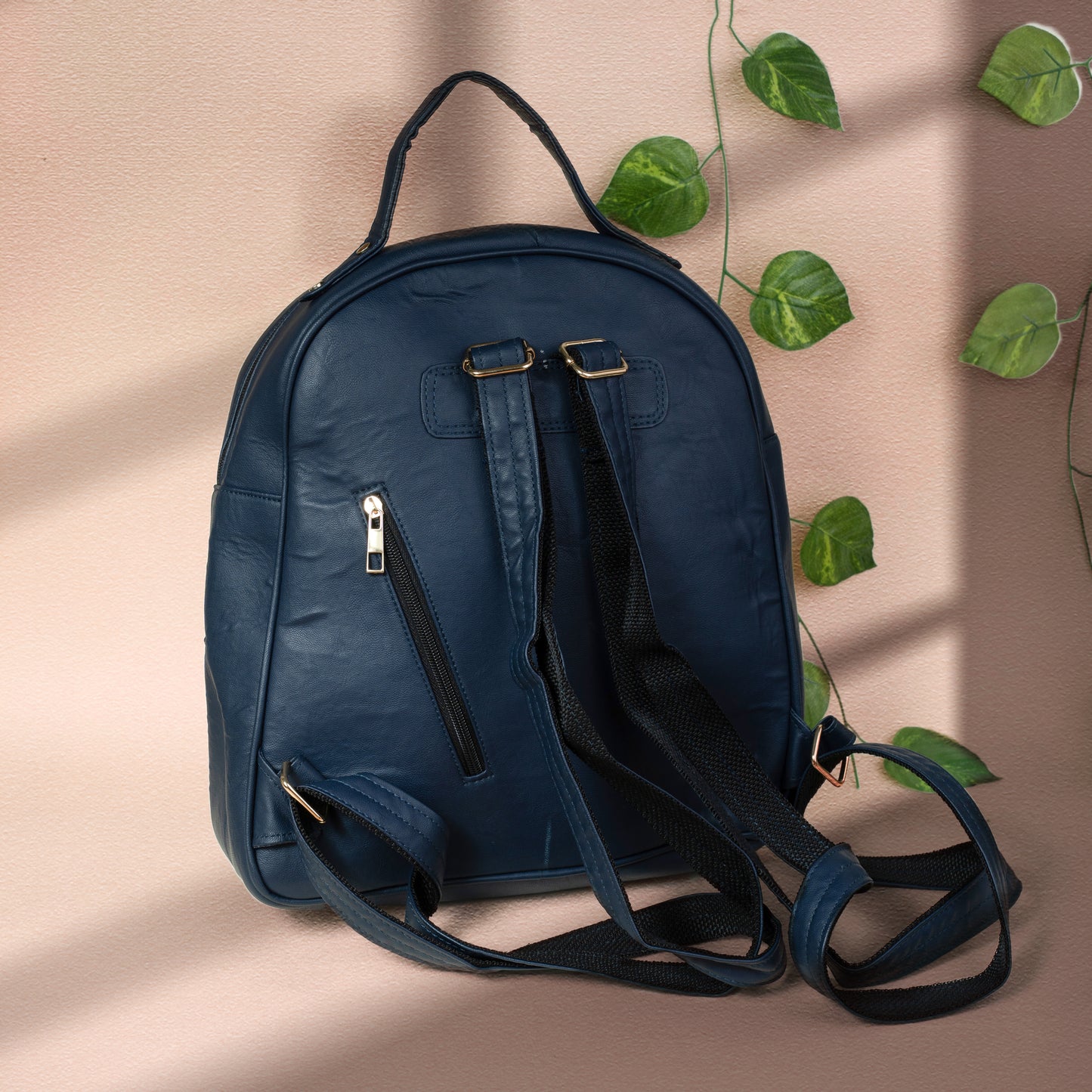 Blue Kashmiri Velvet Floral Bagpack