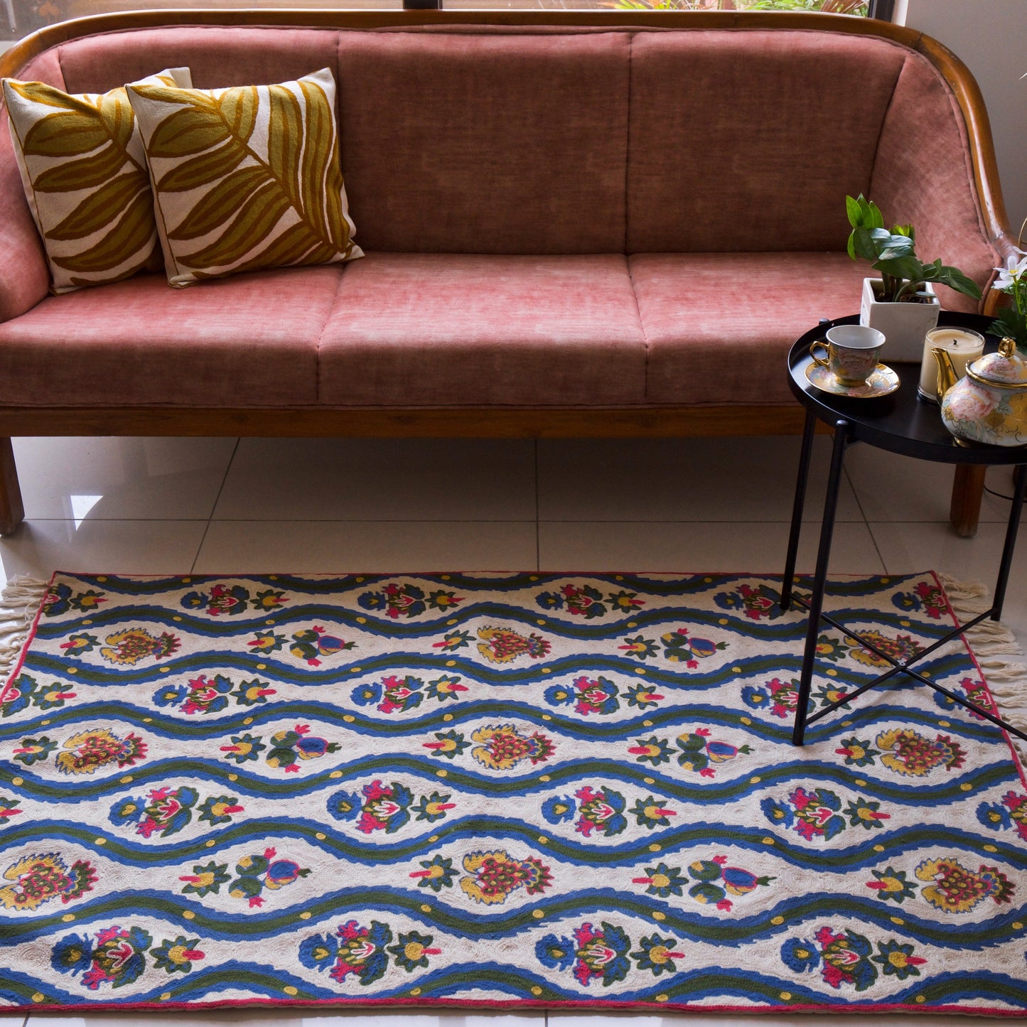 Gul Hand Embroidered Chainstitch Rug