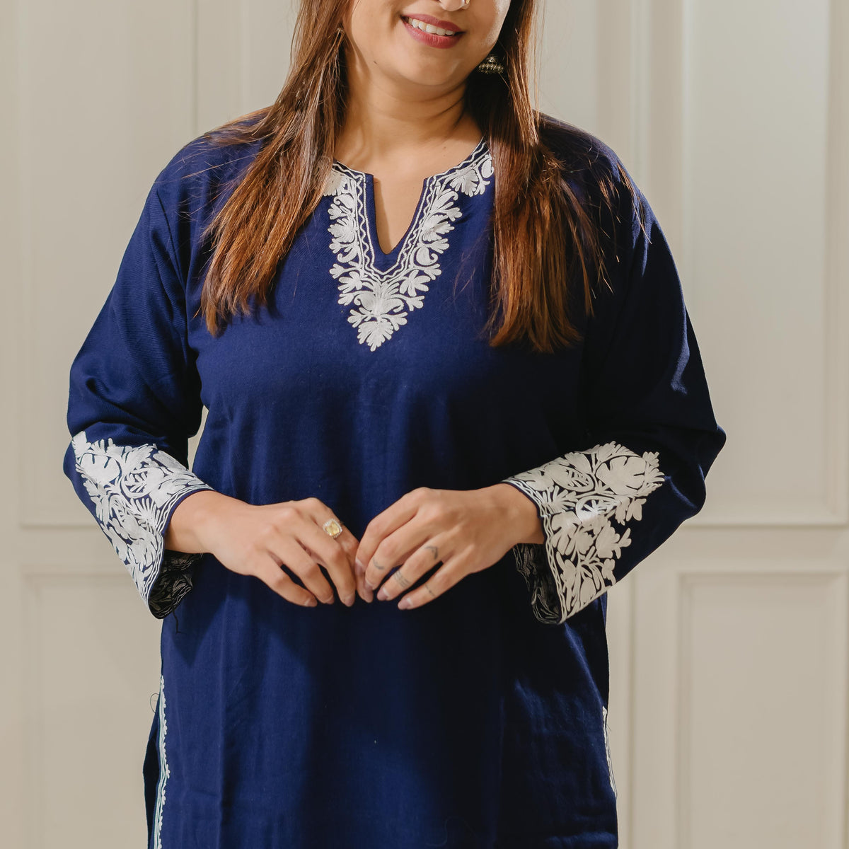 Blue Kashmiri Woollen Set