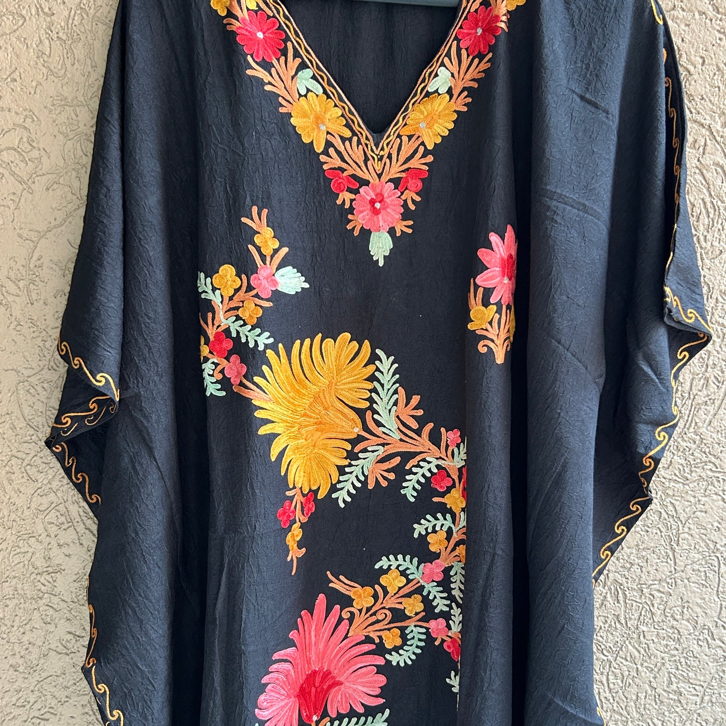 Black Cotton Kaftan