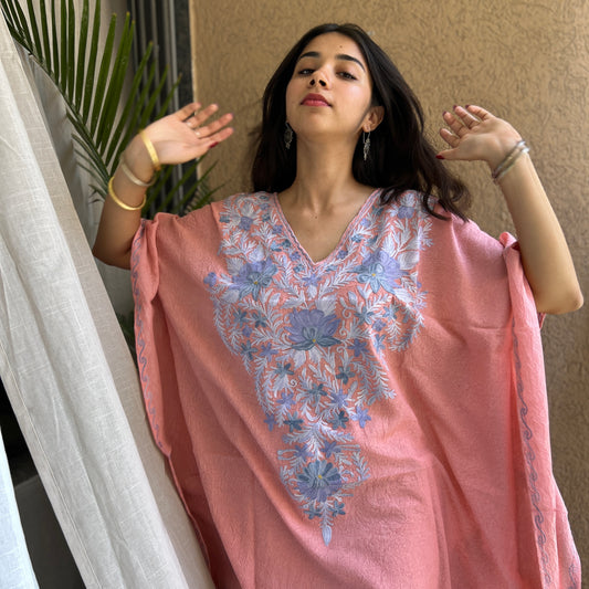 Pink Cotton Kaftan