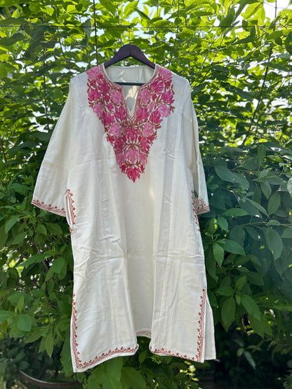 Pink and White Pheran