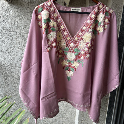 Lavender Cotton Kaftan Top
