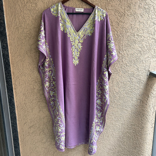 Purple Mughal Cotton Kaftan