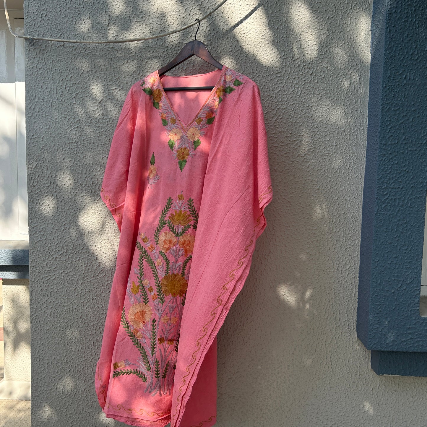 Pink Kashmiri Kaftan