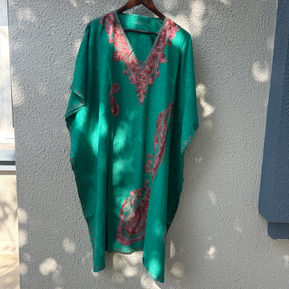 Green Kashmiri Kaftan