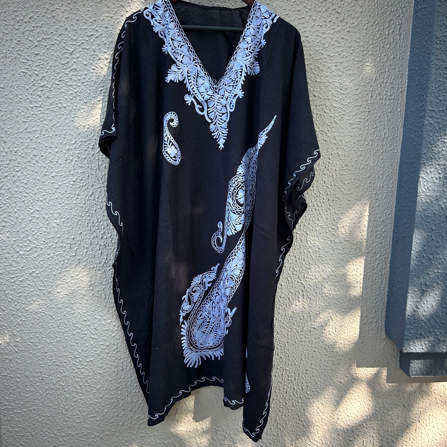 Dark Blue Kashmiri Kaftan