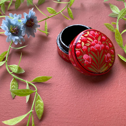 Mini Papier Mache Box (Pink)