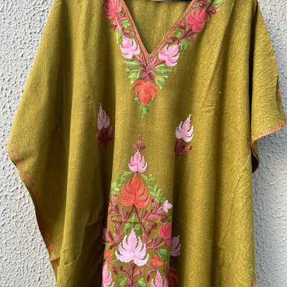 Green Kashmiri Kaftan