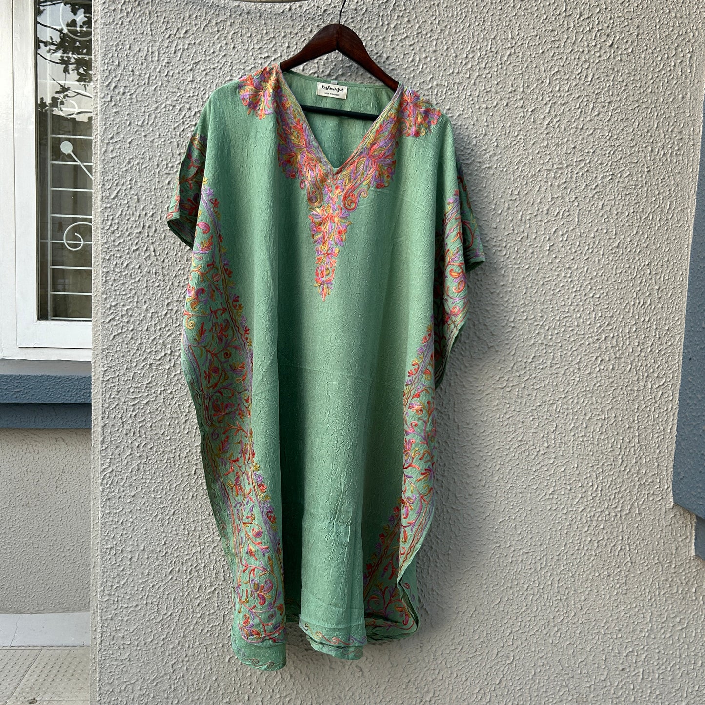 Green Mughal Kashmiri Kaftan