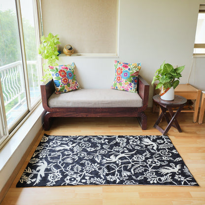 Mehfil Hand Embroidered Rug