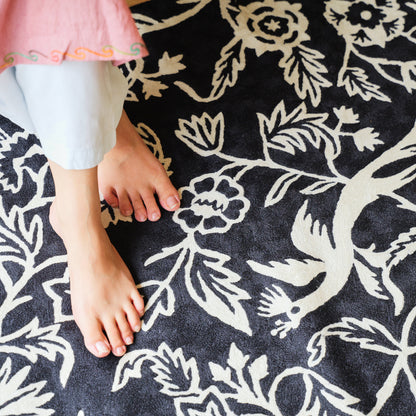 Mehfil Hand Embroidered Rug