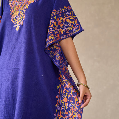 Blue Mughal Kashmiri Kaftan
