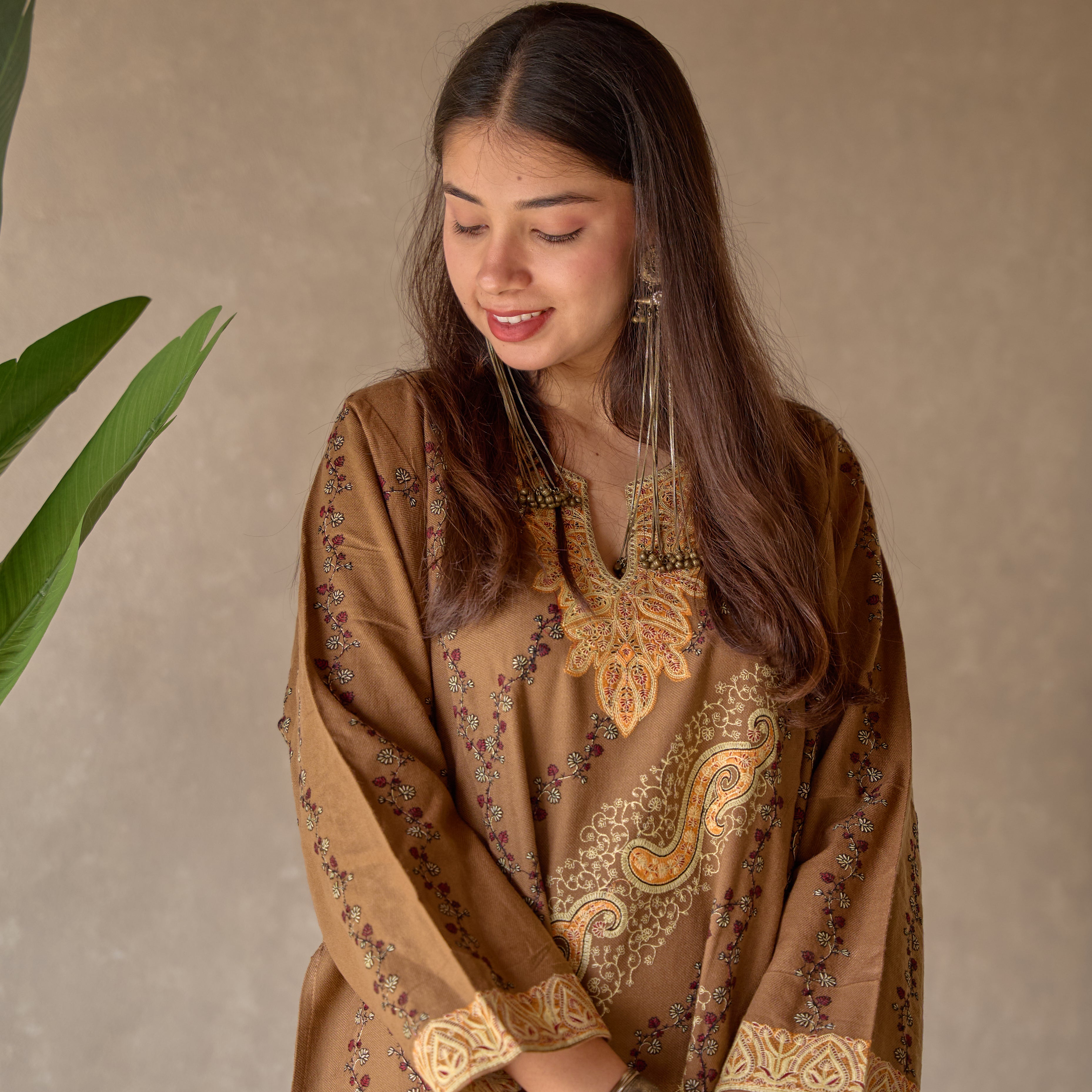 Light Brown Kashmiri Pheran