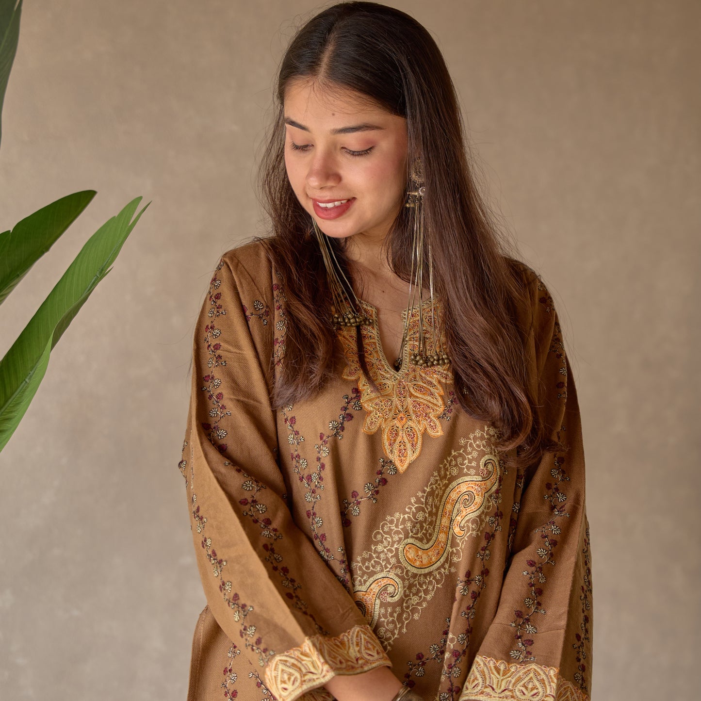 Light Brown Kashmiri Pheran