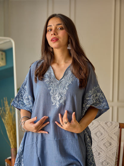 Grey Mughal Kashmiri Kaftan