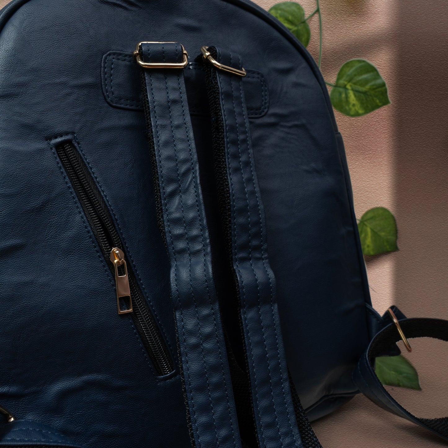 Blue Kashmiri Velvet Floral Bagpack